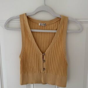 Free People Rib knit crop top